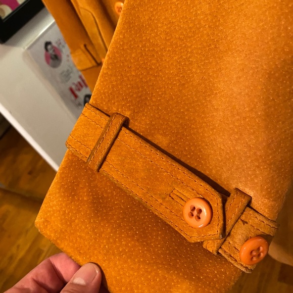 Vintage 1970’s Members Only Orange Suede Coat - Picture 3 of 15